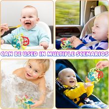 Load image into Gallery viewer, KCAKS Infant's rattles Food-Grade Silicone Teether for 6-12 Months Baby Toys 0-6 Months Infant Sensory Toys Rattle 12-18 Months 1 Year Old Developmental Toys for Newborn Boys Girls Gifts