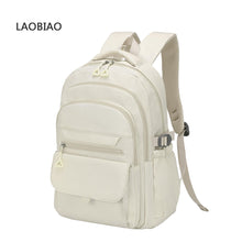 Load image into Gallery viewer, LAOBIAO Aesthetic Daypack Backpack, Water-Resistant, Featuring Touch-Fastener and Anti-Theft Pockets