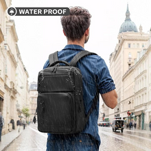 Load image into Gallery viewer, IntePak Waterproof Laptop Backpack for Men & Women, Flight Approved Anti-Theft Daypack with Laptop Sleeve