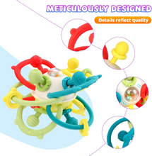Load image into Gallery viewer, KCAKS Infant's rattles Food-Grade Silicone Teether for 6-12 Months Baby Toys 0-6 Months Infant Sensory Toys Rattle 12-18 Months 1 Year Old Developmental Toys for Newborn Boys Girls Gifts