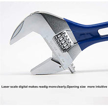 Load image into Gallery viewer, Fumxi Wide Opening Stubby Adjustable Wrench Spanner with Short Handle 4 inch Chrome Vanadium Steel Forged