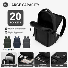Load image into Gallery viewer, IntePak Waterproof Laptop Backpack for Men & Women, Flight Approved Anti-Theft Daypack with Laptop Sleeve