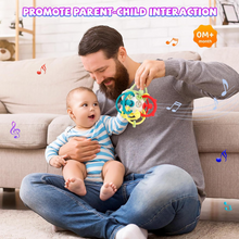 Load image into Gallery viewer, KCAKS Infant's rattles Food-Grade Silicone Teether for 6-12 Months Baby Toys 0-6 Months Infant Sensory Toys Rattle 12-18 Months 1 Year Old Developmental Toys for Newborn Boys Girls Gifts