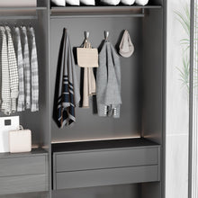 Load image into Gallery viewer, wofuie Coat Hanger Wall Mount - Metal Hooks for Hanging Heavy Duty, Screw In for Clothes, Backpack, Purse - Silver 6 Pack