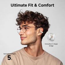 Load image into Gallery viewer, puaifa Open Ear Headphones Wireless Bluetooth, Clip-On Earbuds with 4 ENC Noise Cancelling Mic, Stable Fit, Dual Connection, EQ Customized, Sports Earphones for Workout/Running C30