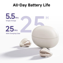 Load image into Gallery viewer, puaifa Open Ear Headphones Wireless Bluetooth, Clip-On Earbuds with 4 ENC Noise Cancelling Mic, Stable Fit, Dual Connection, EQ Customized, Sports Earphones for Workout/Running C30