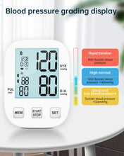Load image into Gallery viewer, FUCHEN Blood Pressure Monitors Cuff 22-42cm, Blood Pressure Machine Large Cuff BP Monitor Upper Arm Blood Pressure BP Apparatus for Adult Elder at Home or Travel Use Heart Rate Hypertension Monitor