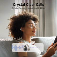 Load image into Gallery viewer, puaifa Open Ear Headphones Wireless Bluetooth, Clip-On Earbuds with 4 ENC Noise Cancelling Mic, Stable Fit, Dual Connection, EQ Customized, Sports Earphones for Workout/Running C30