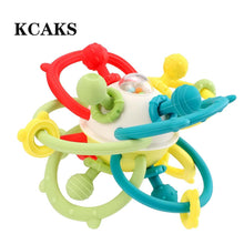 Load image into Gallery viewer, KCAKS Infant&#39;s rattles Food-Grade Silicone Teether for 6-12 Months Baby Toys 0-6 Months Infant Sensory Toys Rattle 12-18 Months 1 Year Old Developmental Toys for Newborn Boys Girls Gifts
