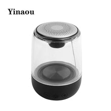Load image into Gallery viewer, Yinaou Portable Speakers,HiFi Audio Speaker,Music Player Subwoofer,with HighDefinition Microphone,LED Light,360° Surround Sound Field,Suitbale for Home Office (Black)
