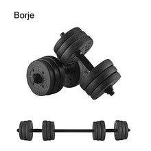Load image into Gallery viewer, Borje Adjustable Weights Dumbbells Set, Lifting Dumbbells Weight Set,Total 20KG/44LBS(Pairs) with Connecting Rod Can Be Used As Barbell for Home Gym Work Out Training
