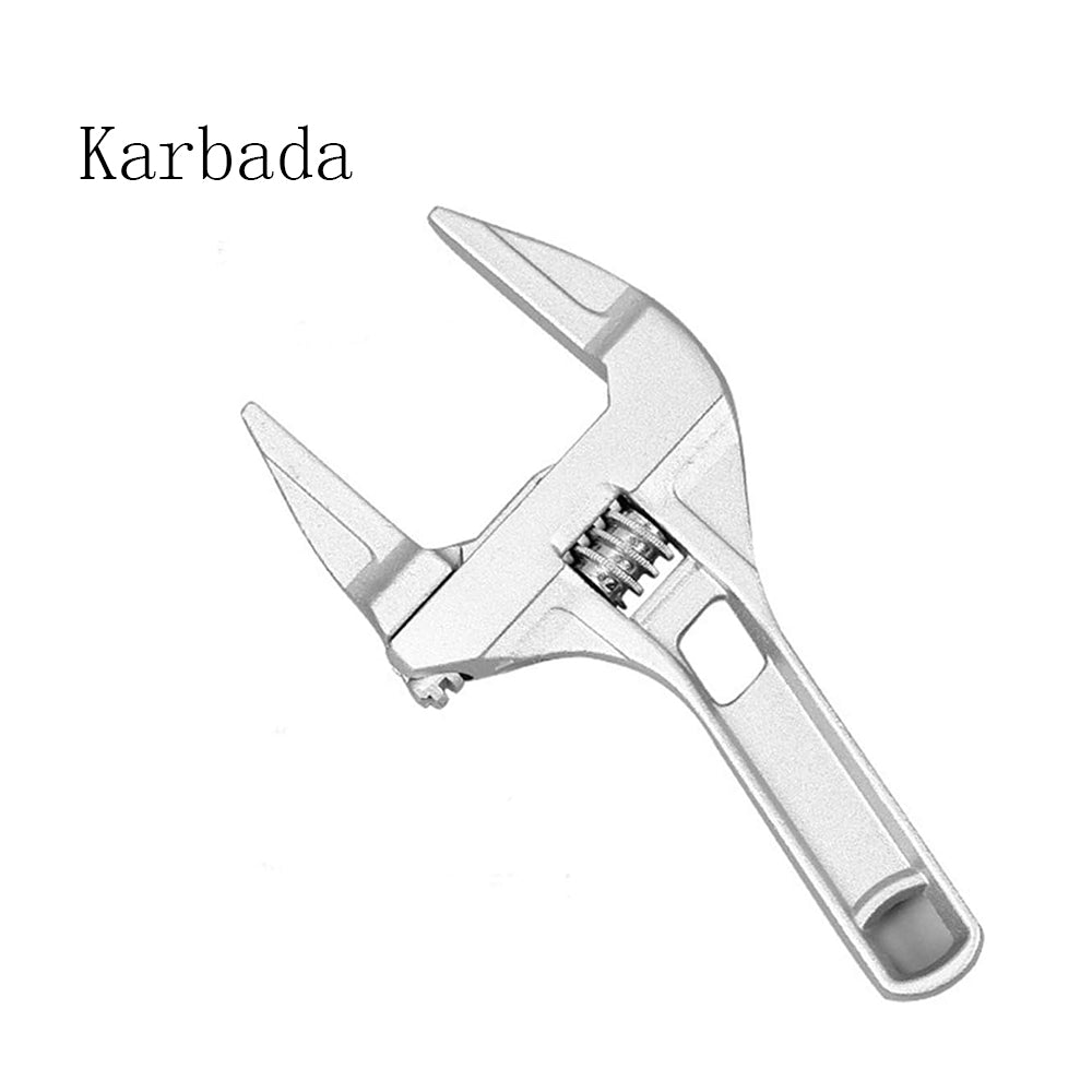 Karbada spanners Adjustable Wrench Large Opening Bathroom Spanner Wrenches Wide Jaw 6-68mm Aluminum Alloy Spanner Wrenches Shank Plumber