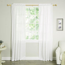 Load image into Gallery viewer, ESAN Curtain Rods for Windows 48 to 84 Inch Adjustable, Gold 5/8 Inch Diameter Drapery Rods with Brackets,Single Window With Curtain Rod Set
