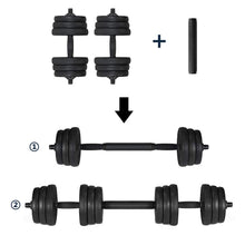 Load image into Gallery viewer, Borje Adjustable Weights Dumbbells Set, Lifting Dumbbells Weight Set,Total 20KG/44LBS(Pairs) with Connecting Rod Can Be Used As Barbell for Home Gym Work Out Training
