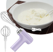 Load image into Gallery viewer, Daiopo Electric Egg Beater, Cordless Hand Mixer, Handheld Egg Whisk for Blending, Violet Double Head
