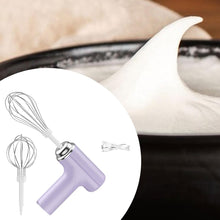 Load image into Gallery viewer, Daiopo Electric Egg Beater, Cordless Hand Mixer, Handheld Egg Whisk for Blending, Violet Double Head
