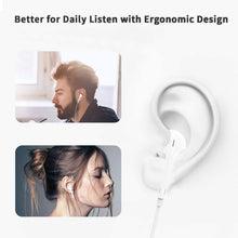Load image into Gallery viewer, qozuae Wired Earbuds Headphones for iPhone, Hi-Res Extra Bass Earphones, HiFi-Audio Stereo Noise Isolating with Mic+Volume Control Compatible with iPhone 14/14 Pro Max/13/12 Mini/SE/11/X/XS Max/XR/8/7 Plus
