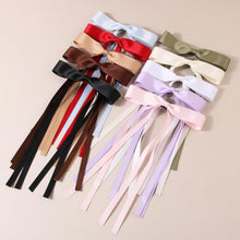 Load image into Gallery viewer, BLISSWEAVE Hair Ribbon,Hair Bows for Women,Boutique Ribbon,Hair Ribbon Hair Bow Clips Hair Ribbons With Long Tassel Tail,Silky Satin Cute Hair Accessories Barrettes Claw for Girls
