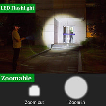 Load image into Gallery viewer, Yaninkle Rechargeable Flashlight, Super Bright LED Flashlights - High Lumen, 3 Modes, Zoomable Handheld Flash Light, Waterproof Lampe de poche for Camping Hiking Emergency Gift-Giving (2 Pack)
