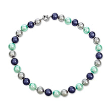 Load image into Gallery viewer, DINGEE Black, White Brown Grey Blue Multi-Color Strand Long 10MM Simulated Pearl Necklace for Women 18, 20 Inch
