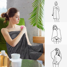 Load image into Gallery viewer, nakuei Microfiber Bath Towels Large Bathroom Towel Super Absorbent Shower Towel Extra Soft Towels for Bathroom, Sports, Travel, Fitness, Yoga, Spa, Pool, Dark Grey 2Pack 30Inch x 60Inch
