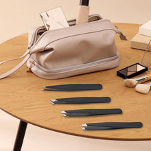 Load image into Gallery viewer, zufeau 4 PCS Stainless Steel Tweezers Set – Precision Tweezers for Ingrown Hair, Facial Hair, Splinter, Blackhead and Tick Remover
