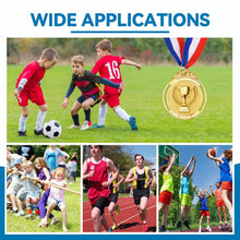 Load image into Gallery viewer, DINGEE 6 Pieces Gold Medals for Awards, Metal Kids Award Medals with Neck Ribbons, Olympic Style Trophy Awards Winner Medals Gold Prizes for Sports, Competitions, Soccer Games, Party Favors, Children Adults
