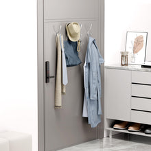 Load image into Gallery viewer, wofuie Coat Hanger Wall Mount - Metal Hooks for Hanging Heavy Duty, Screw In for Clothes, Backpack, Purse - Silver 6 Pack
