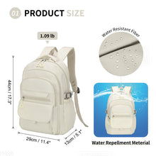Load image into Gallery viewer, LAOBIAO Aesthetic Daypack Backpack, Water-Resistant, Featuring Touch-Fastener and Anti-Theft Pockets
