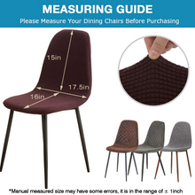 Load image into Gallery viewer, gezuao Stretch Shell Chair Cover,Mid Century Chair Covers Jacquard Accent Chair Covers,Armless Chair Slipcovers Washable Chair Protector for Dining Living Room Bedroom(Coffee,4PCS)

