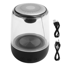 Load image into Gallery viewer, Yinaou Portable Speakers,HiFi Audio Speaker,Music Player Subwoofer,with HighDefinition Microphone,LED Light,360° Surround Sound Field,Suitbale for Home Office (Black)
