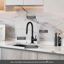Load image into Gallery viewer, Mavooe Kitchen Faucet Kitchen Faucets with Pull Out Sprayer, Kitchen Sink Faucet, Kitchen Tap, RV Kitchen Faucet, Laundry Faucet, Bar Faucet, Kitchen Faucet Stainless Steel for 1 Hole Install Only
